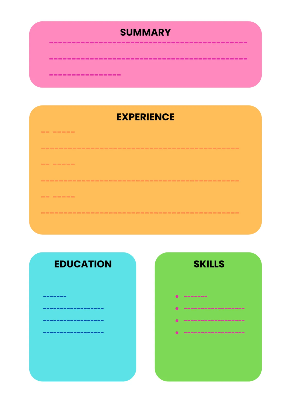 Chronological Resume Format